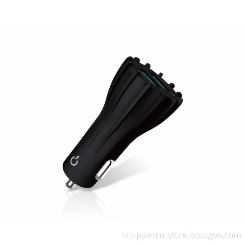 mobile phone car battery charger, CE RoHS mini portable car charger qc3.0 2.4a